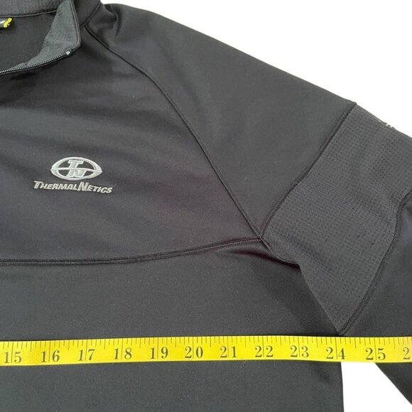 Under Armour 1/4 Zip Pullover Men’s Size Large Black Loose Fit Company Log - Picture 3 of 5